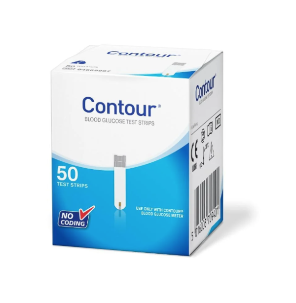 Contour blood glucose test strips box pack