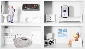 Modern minimalist white home appliances layout